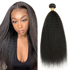 Yaki Bundles Human Hair Court Meche Tissage Naturel Cheveux Humain Meche Naturelle Tissage Bresilien En Lot Cheveux Naturel Brésilienne Couleur Noire Naturelle 100g 18 Pouce (beiyuan hair product, neuf)