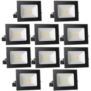 loyal Spot LED 12V DC, 20W Superlight LED Projecteur IP65 &eacute;tanche, 6000K Blanc froid LED Applique murale ext&eacute;rieure, 2000LM LED Projecteur id&eacute;al pour jardin, cour, terrasse, garage,10-pi&egrave;ces (Zoelight, neuf)