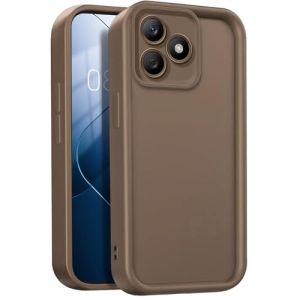 GOGME Coque pour Honor X5C 4G / X5C Plus 4G, Housse de Protection Int&eacute;grale en Silicone TPU Doux, &Eacute;tui Antichoc Anti-Poussi&egrave;re - Brun (KERUN EU, neuf)