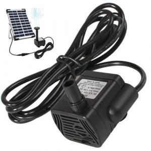 NASSMOSSE Pompes à Eau Solaire 300 L, DC 22V-24V 3W Mini Pompes de Fontaine Solaire (OuiouiMarke(Livraison express à partir de 5 euros), neuf)
