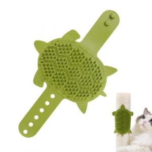 Brosse De Toilettage Autolissant Pour Chat, Coin de Frottement pour Chat, Brosse de Massage d'Angle à Lanière Silicone Imperméable pour Voyage Maison Extérieur (delacy, neuf)