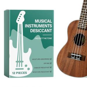 Absorbant d'Humidité Pour Instruments 12 Pièces | Sachets Déshydratants Pour Instruments De Musique,Absorbeur d'Humidité Portable pour Protection Violon Piano Basse Ukulélé (Pomurom, neuf)