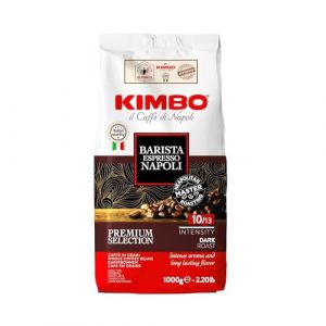 Caf&eacute; en grains Kimbo Espresso Napoletano, torr&eacute;faction fonc&eacute;e, sachet de 1 kg (Cafeengrains, neuf)