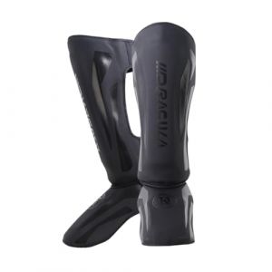 ProtèGe Tibias De Boxe,Protege Tibia Boxe Thai,ProtèGe-Tibias De Sports De Combat,Doublure,Cuir,Absorbant Les Chocs,Confort Et LéGèReté,RéGlable,Kickboxing,EntraîNement,Boxe Et Arts Martiaux (ForceRoute, neuf)