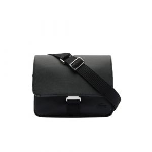 Lacoste Sac &agrave; bandouli&egrave;re classique pour homme, Noir, taille unique (BEMON, neuf)