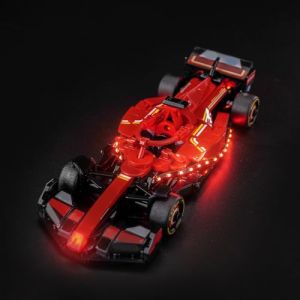 Kit d'éclairage LED compatible avec Lego Ferrari SF-24 F1 Race Car 77242 (pas de modèle), kit d'éclairage décoratif compatible avec Lego Ferrari SF-24 F1 Race Car Jouet créatif (BrickBling Lighting, neuf)
