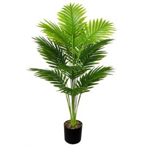 AIVORIUY Plantes Artificielles Interieur Exterieur Arbres Artificiel en Plastique Pot, Fausse Plante Verte pour la Décoration de la Maison Bureau Salon Balcon Cour Jardin (80cm Verte Paume) (AIVORIUY-FR, neuf)
