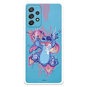 LA CASA DE LAS CARCASAS Coque pour Samsung Galaxy A52 5G Officielle Disney Stitch Graffiti. Choisissez Le Design Que Vous Aimez pour Votre Samsung Galaxy A52 5G (La Casa de Las Carcasas, neuf)