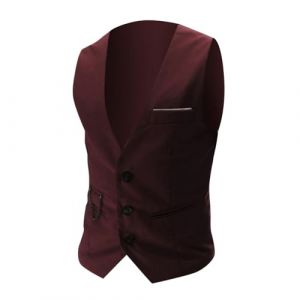 G&eacute;n&eacute;rique Redingote Homme Lin Veston Vintage Classique Slim Gilet Gilets Sans Manche Costumes Et Vestes Mariage Costume De Pour Coton/lin/lain (anghz, neuf)