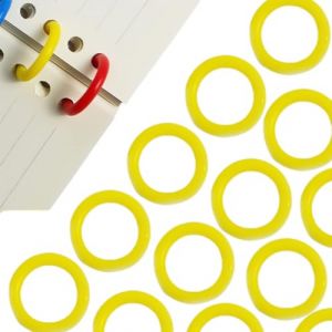 CHUYIX Lot de 100 anneaux de reliure en plastique pour feuilles volantes - 20 mm - Anneaux porte-cl&eacute;s - Feuilles en vrac - Pour scrapbooking, album, artisanat, porte-cl&eacute;s, rangement m&eacute;mo (CHUYIX, neuf)