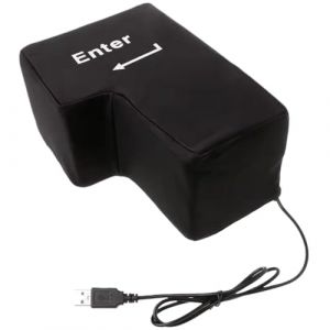 Grand bouton d'entr&eacute;e, cl&eacute; d'entr&eacute;e USB g&eacute;ante douce et confortable pour soulager le stress, bouton de clavier surdimensionn&eacute; amusant facile &agrave; utiliser, fournitures 'ordinateur de bureau fantaisie (Ceyuan inn, neuf)