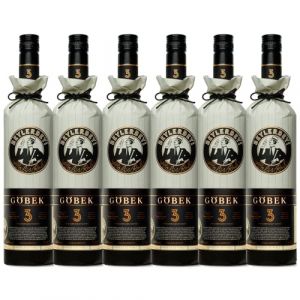 RAKI - Beylerbeyi Göbek Raki 6 x 100cl | Eau de Vie Turque Aromatisée à l'Anis - 100% Raisins Frais - Sans Sucres Ajoutés | Triple Distillation - Volume d'Alcool 45% (BEYIM, neuf)