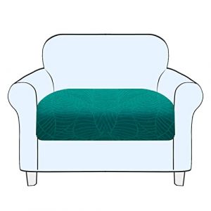 SHUOJIA Housse De Coussin De Canapé, Housse De Coussin Extensible, Housse Coussin D'assise Antidérapant, Housse De Protection pour Meubles Seat for Pets & Kids (Malachite Green,Large-1-Seater) (SHUOJIA, neuf)