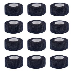 12 Rouleaux Bandage Autoadhésif,Bandes Cohesive,Bande Auto Agrippante,Bande Strapping Adhésif non Tissé,Pansements auto-adhésifs pour les doigts,Doigt,sport,Poignet ou La Cheville（2.5cmx4.5cm） (TAIZHOUXUDU, neuf)