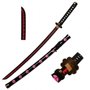 Skyward Blade &Eacute;p&eacute;e en bois Roronoa Zoro Katana Anime Texture originale &Eacute;p&eacute;e de Samoura&iuml; Japonais, Katana Shusui pour Cosplay Collection (LA BOUTIQUE DU PILAT, neuf)