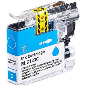Cartouche iColor Cyan pour Brother LC123 (Pearl Diffusion, neuf)