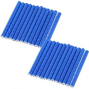 Réflecteur de Rayon de Vélo, 24 Pcs Coloré Vélo Réflecteur de Roue Vélo Rayon Réflecteur Clips Réfléchissant Avertissement Bande Clip Tube(Bleu) (sunfany uk, neuf)