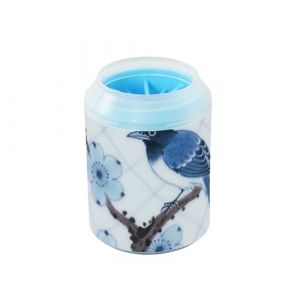 miaozhen Oiseau chinois r&eacute;utilisable en porcelaine bleue pour animal domestique, poils en silicone doux, fournitures de toilettage pour chiens et chats de petite, moyenne et grande race, para Perros (FengLinJu, neuf)
