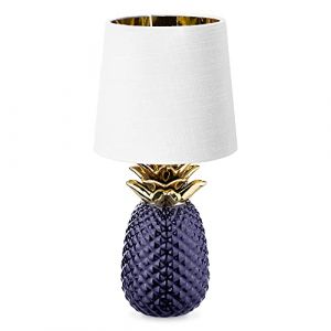 Navaris Lampe LED Forme Ananas - Lampe de Chevet et Veilleuse Design 35 cm en Forme d'Ananas - Lampe de Table Décorative pour Salon Chambre Enfant (KW-Commerce, neuf)