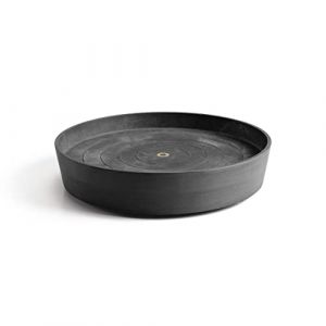 Ecopots Soucoupe à roulettes pour pot de fleurs Amsterdam - Gris foncé - Diamètre intérieur : 47 cm - Diamètre extérieur : 51 cm - Rond - Grande soucoupe avec roulettes - Pour pot de plantes, pour (Marketsupply, neuf)