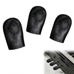 Couverture de Pédale de Piano, Protections pour Pédales de Piano, Piano Pédale Couverture Pied Pad, Housse de Pédale de Piano en Cuir, Piano Accessoires pour Instruments de Musique, 3 Pcs (LIYANHO, neuf)