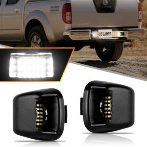 OZ-LAMPE 2X &Eacute;clairage de plaque d'immatriculation LED pour Nissan navara D40 2005~2018 Frontier ACMAT ALTV Suzuki Equator, Canbus Pas d'erreur feux de plaque d'immatriculation &agrave; LED, Feux Arri&egrave;re (gempro carparts, neuf)