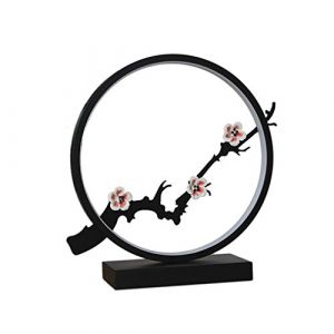 Japonais Style En Aluminium Lampe de Table - Chambre Salon Art Lecture Chevet Bureau d'&Eacute;tude - C&eacute;ramique Prune Design Officn E27 (Taille : A White Light Source) (zhixingwangluokeji, neuf)