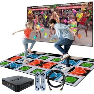YRPRSODF Tapis de danse pour enfants et adultes, double utilisateur, tapis de danse musical Step pour TV, tapis de danse pour exercice et jeux, cadeaux pour garçons et filles âgés de 3 ans (OneComolo, neuf)