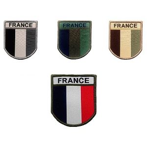 Ecusson France désert brodé sur tissu (VSM MILITARY, neuf)