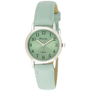 Ravel - Montre de Tous Les Jours aux Couleurs Pastel pour Femmes (bo&icirc;tier 27 mm) - Vert (Montres Ravel, neuf)