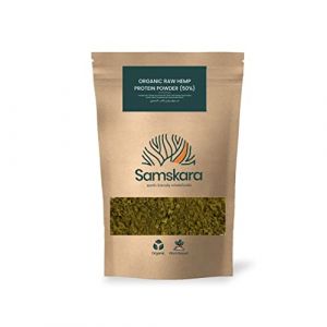 Poudre de prot&eacute;ine de chanvre (50%) | Raw press&eacute; &agrave; froid | Origine UE | BIO biologique | Samskara food for thought (1kg) (samskaratribe - food for thought, neuf)