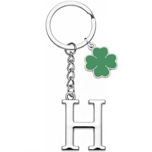 YJYJZX Porte-clés Lettre Initiale A-Z Pendentif - Cadeau Anniversaire pour Femme Homme, Amis et Soeurs en Argent (yiwushiwojudianzishangwuyouxiangongsi, neuf)