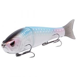 Bassdash SwimShad Glide Bait Leurre Articulé Souple pour Perche, Brochet, Saumon, Truite, Muskie (Bassdash-UK, neuf)