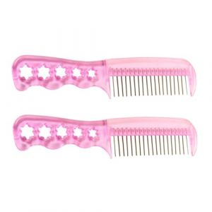 TOPPERFUN Brosse Antistatique Pour Perruques 2 Pi&egrave;ces Petite Taille Rose, Brosse M&eacute;tallique Pour Poup&eacute;e, Soin Cheveux Poup&eacute;e Fille Gar&ccedil;on, Usage Personnel Et Salon Coiffure (Linuya, neuf)