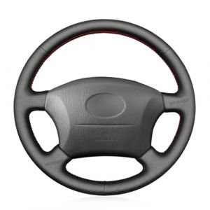 MEWANT Housse de volant en cuir synth&eacute;tique noir pour Toyota Land Cruiser 1996-2002 / Land Cruiser Prado 1996-2002 (MooventAccessories, neuf)