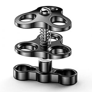 Sea frogs Trois Boule Joint Papillon Clip Bras sous - Marin Clip &agrave; Boule Support de Lampe de plong&eacute;e Clip &agrave; Boule cam&eacute;ra sous - Marine Lampe de plong&eacute;e Support de Lampe de plong&eacute;e (Yudeng Electric, neuf)