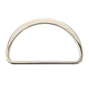 D-Rings Lot de 30 anneaux demi-ronds en m&eacute;tal plaqu&eacute; nickel avec boucle en m&eacute;tal en forme de D pour sangles de boucle et sacs de ceinture Argent&eacute; 40 mm (Sunbe Shine, neuf)