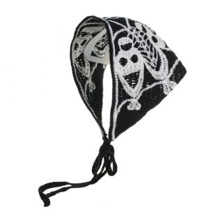 LXJLXD Écharpe à cheveux squelette pour Halloween, tête de mort tricotée pour adultes, accessoire photo créatif unique (tête de fantôme) (JINGYIKEJIGS, neuf)