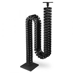 OL Oskar Lehmann Kuba Slim Line Guide-câbles carré, longueur de 1 260 mm, gaine de câble, noir (GleitGut GmbH, neuf)