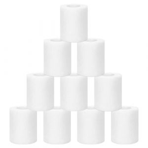 10 Rouleaux 7,5 cm x 4,5 m Bandage Autoadh&eacute;sif Bande Strapping Adh&eacute;sif Sparadrap Cohesive Adhesive pour Humains et Animaux Bande Cohesive pour Prot&eacute;ger Poignets, Chevilles, Genoux, Muscles (Blanc) (GuduoEU, neuf)