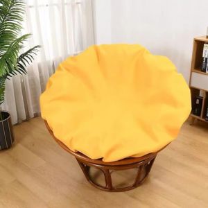 Housse de coussin Papasan, housse de coussin de chaise Papasan résistante à l'eau, housses de chaise Papasan faciles à nettoyer avec fermeture éclair en intérieur et en extérieur 120cm/47in yellow (CF Home, neuf)