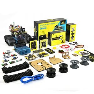 KEYESTUDIO Smart Robot Tank Car Kit Compatible avec Arduino IDE Kit de Construction électronique avec microcontrôleur, Module Bluetooth, Robot de Voiture Jouet pour Enfants (KEYESTUDIO Official-FR storefront, neuf)