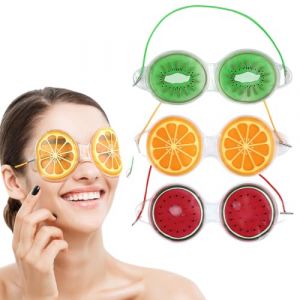 PYEUIFT 3 Pièces Masque Yeux Froid, Masque Des Yeux, Masque Compresse Chaud et Froid, Masque Yeux Réfrigérant en, Soulage la Fatigue Oculaire, Migraine, Gonflement Yeux, Cernes (tulan4820208, neuf)