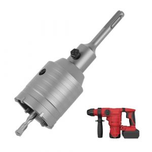 Scie Cloche &agrave; B&eacute;ton 68 mm avec Adaptateur SDS, Tr&eacute;pan B&eacute;ton, Carotteuse Foret &agrave; Brique pour Percer Murs en Brique, B&eacute;ton, Argile et Mousse, Outil Durable et Efficace pour Ma&ccedil;onnerie (55mm) (DaFuGuangZhi, neuf)