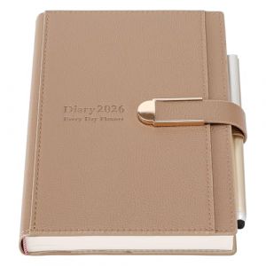 Agenda acad&eacute;mique 2026 un jour par page A5, de janvier 2026 &agrave; d&eacute;cembre 2026, planificateur quotidien avec porte-stylo, agenda &agrave; couverture rigide avec autocollants, poche int&eacute;rieure, papier de qualit&eacute; (Creative Life EU Store, neuf)