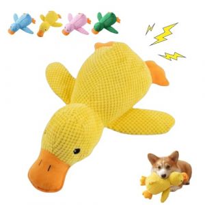 Generisch Canard anti-stress pour chien - Grand canard jaune - R&eacute;sistant aux morsures - Avec son couineur - Jaune - Taille L (xieshiyang, neuf)