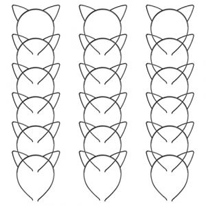Beaupretty 18 Pcs -tête Oreille De Chat Noir Décor Bandeau Oreilles De Chat Filles Mémorial De Chat Jacasseur Cotillons Sur Le Thème Du Chat Couvre-chef De Chat Mignon Black Plastique (lorianca, neuf)