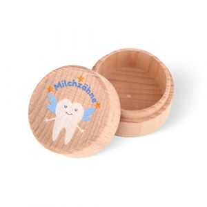 GADITIEK Bo&icirc;te &agrave; dents de lait pour filles et gar&ccedil;ons, bo&icirc;te &agrave; dents de lait avec motif mignon, bo&icirc;te &agrave; dents pour dents de lait, id&eacute;es cadeaux pour le bapt&ecirc;me et l'anniversaire, cadeau de la f&eacute;e des (Yididarui, neuf)