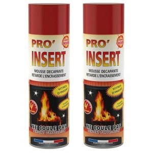 PRO INSERT Fulgator Super Nettoyant Vitres inserts de cheminées et plaques vitrocéramiques - 500ml - Lot de 2 - Vendu par lot - Fabriqué en France (Maxi&Mini, neuf)