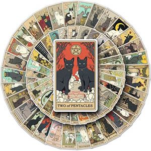 78 Pi&egrave;ces Tarot Autocollants Retro Stickers set, Stickers Vintage Pour DIY, D&eacute;coration d'album Personnalis&eacute;e (Patternist, neuf)